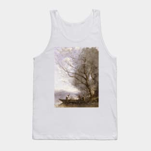 The Ferryman by Jean-Baptiste-Camille Corot Tank Top